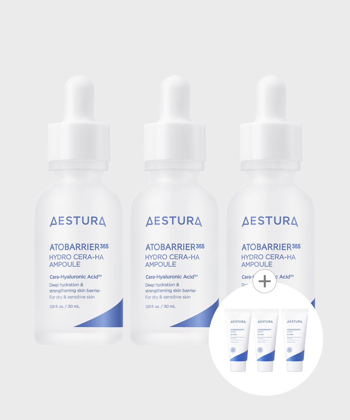 에스트라(AESTURA) 아토베리어365 세라-히알 속수분 앰플 30ml 3개