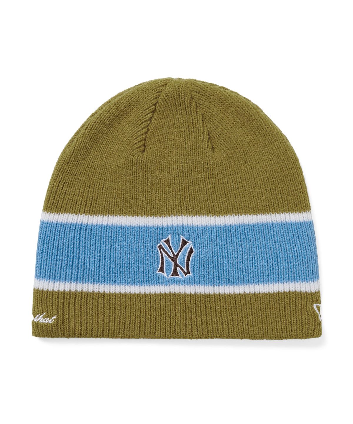디스이즈네버댓(THISISNEVERTHAT) TNT STRIPE BEANIE NEYYAN Olive