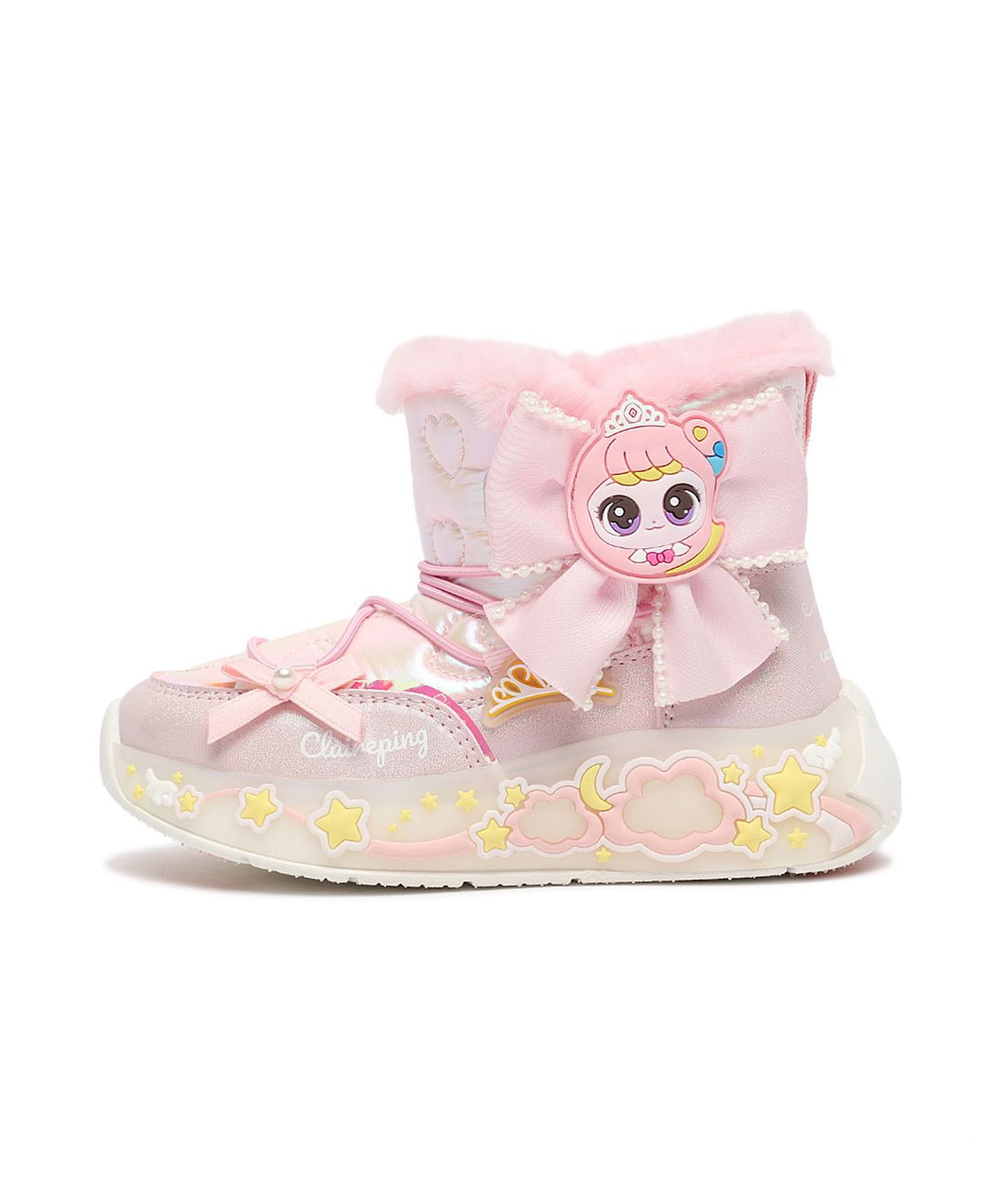 슈마커 키즈(SHOEMARKERKIDS) 캐치티니핑 LED 패딩부츠_라이트핑크