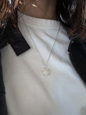 [925실버] 프린지 펜던트 네크리스