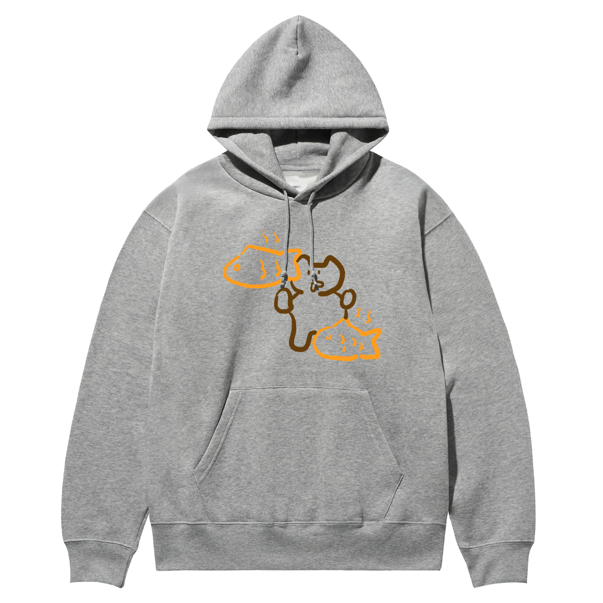 어썸어스(AWESOMEUS) FISH BREAD AND CAT HOODIE_4 COLOR
