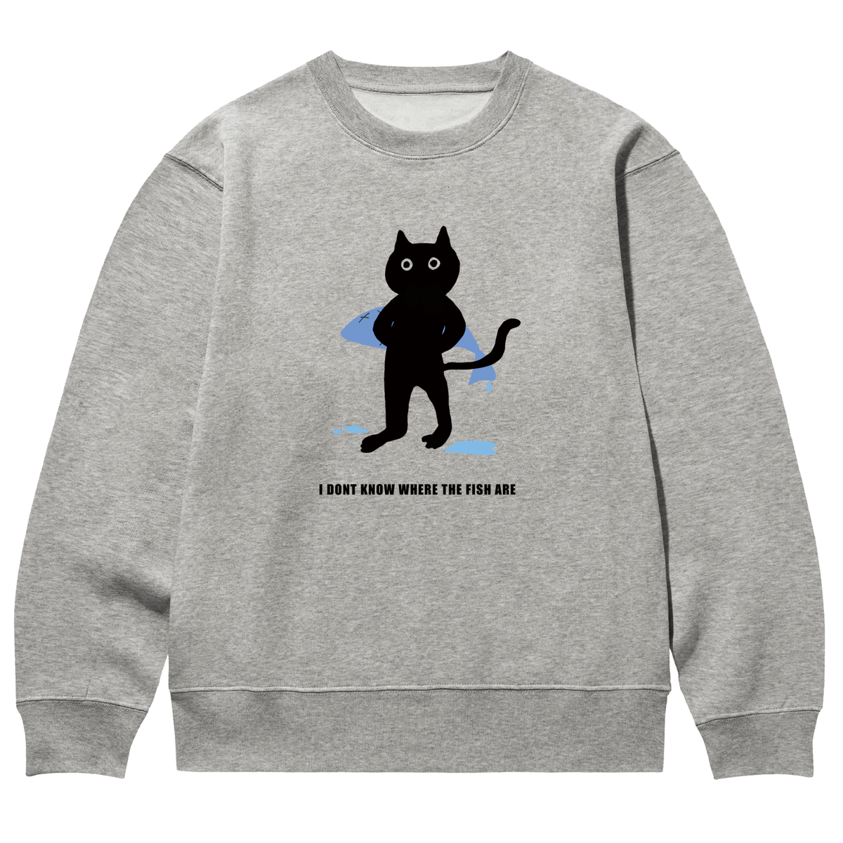 어썸어스(AWESOMEUS) I DONT KNOW WHERE THE FISH ARE SWEAT SHIRTS_4 COLOR