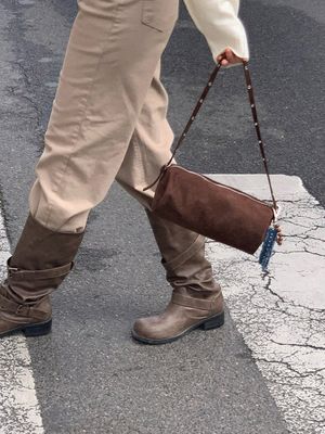 솔라 배럴 백 / 브라운