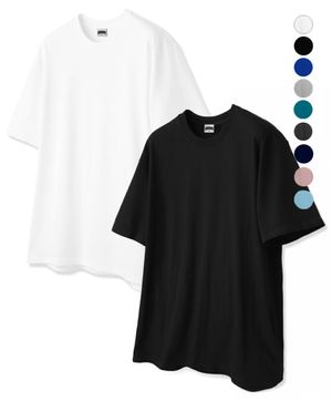 [SET] 2PACK 20수 무지 크루넥 반팔티셔츠