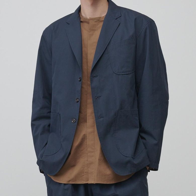 컴포트 쓰리 버튼 블레이저 (네이비)