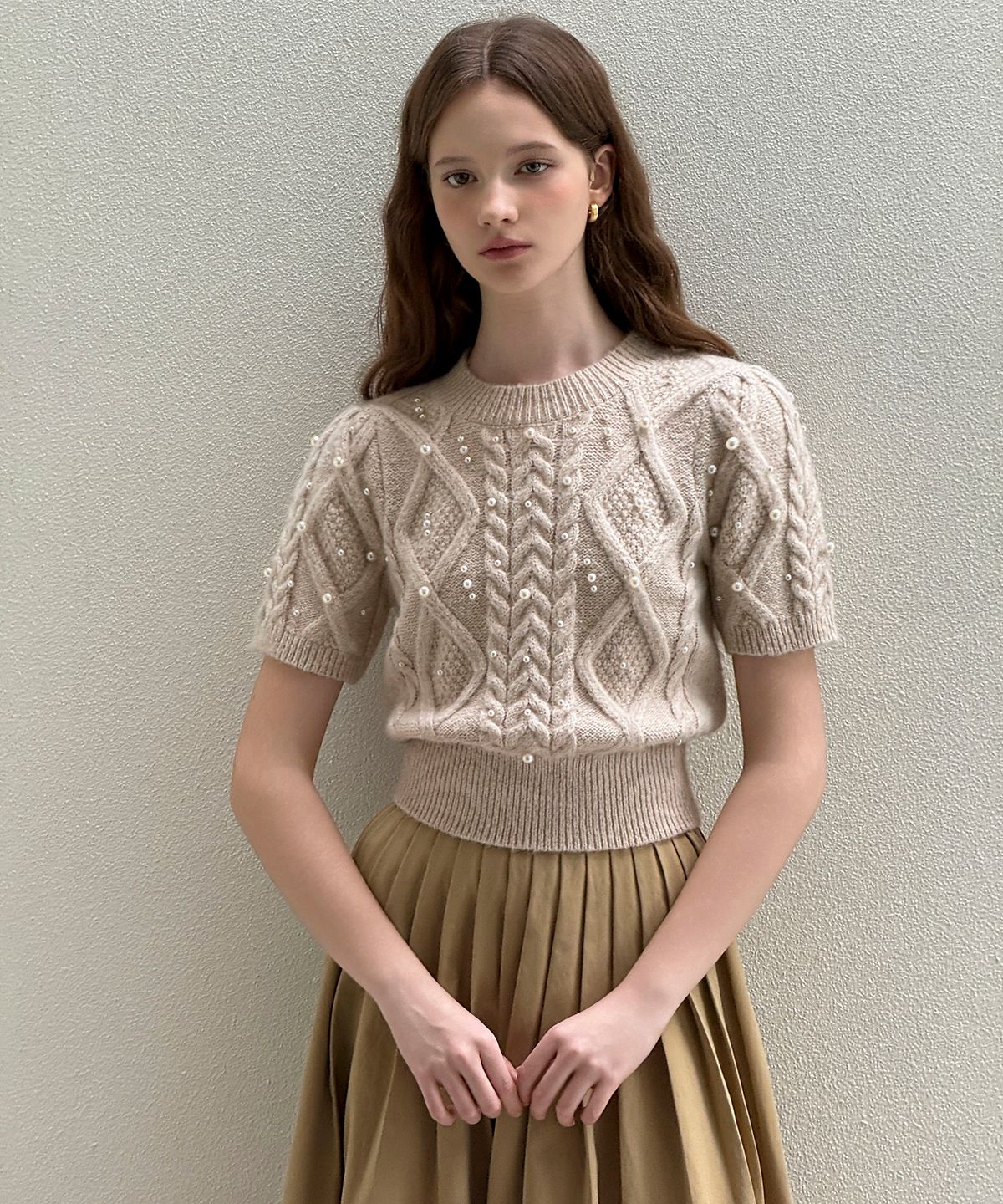 로트르드민(LAUTREDE MIN) Pearl Beige Knit