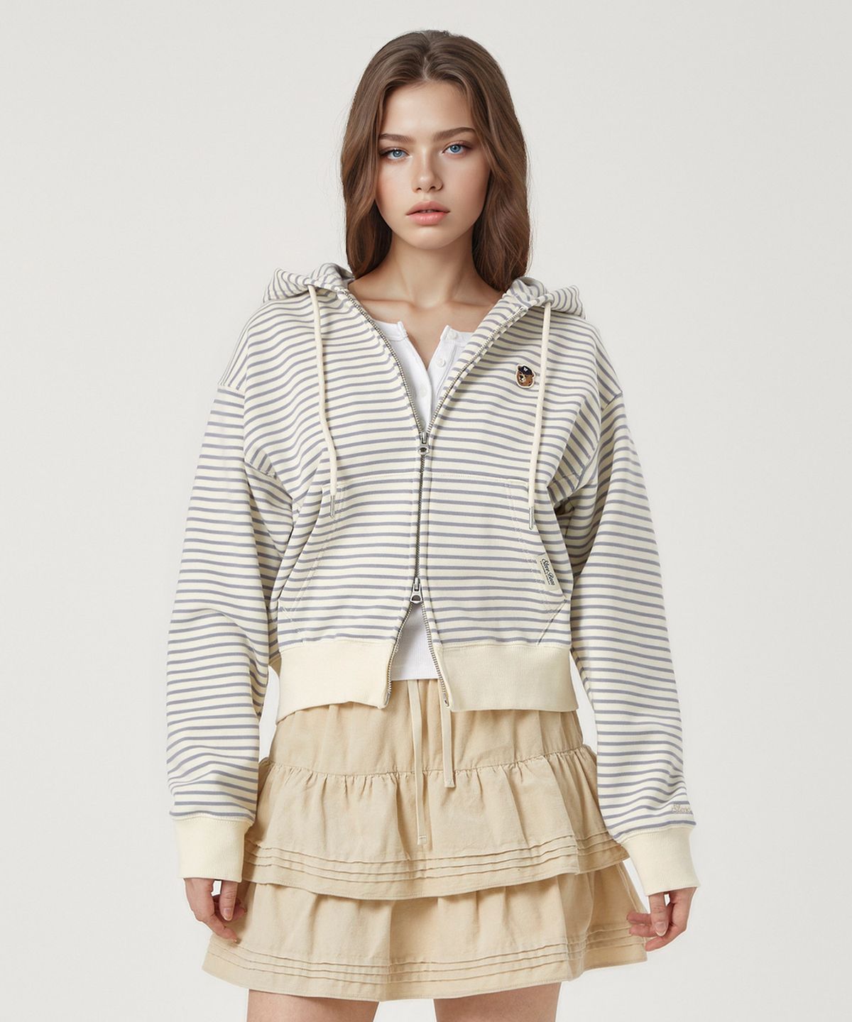 후아유(WHO.A.U) Steve Hood Zip-up(F) / WHMZG2221F