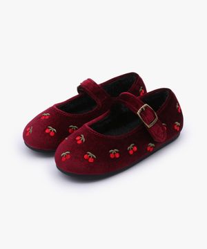 베리벨벳 스웨이드 여아 겨울 털 구두