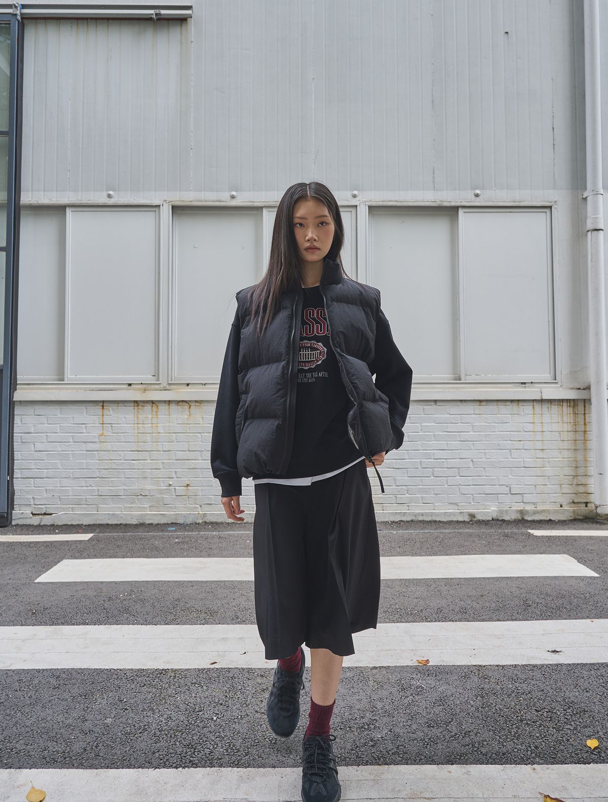 제너럴아이디어(GENERALIDEA) UNISEX 나일론 패딩 베스트 [BLACK] / SBE3U08009