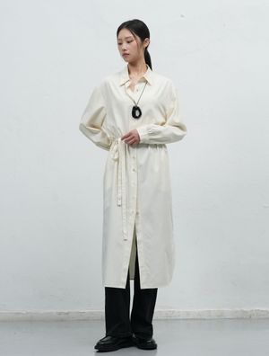 벨티드 셔츠 원피스 [IVORY] / WBE4L15511