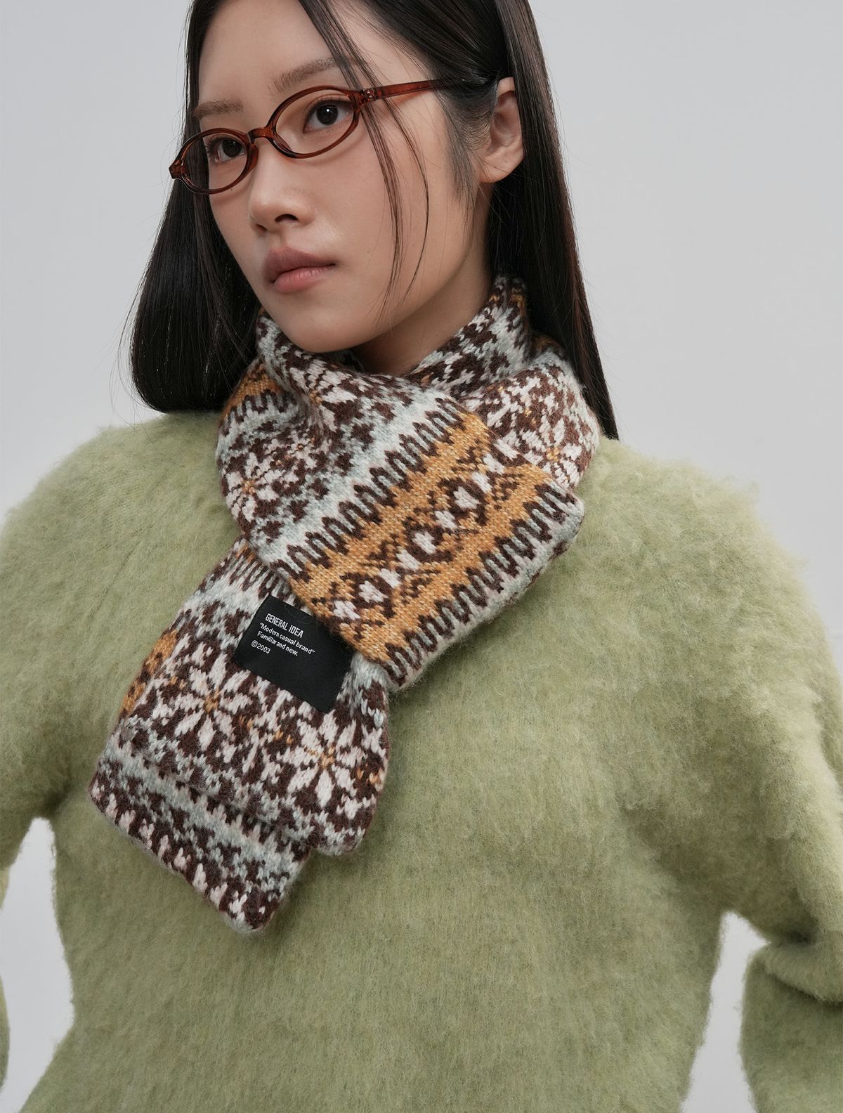 제너럴아이디어(GENERALIDEA) UNISEX 페어아일 머플러 [3COL] / SBE4U96010
