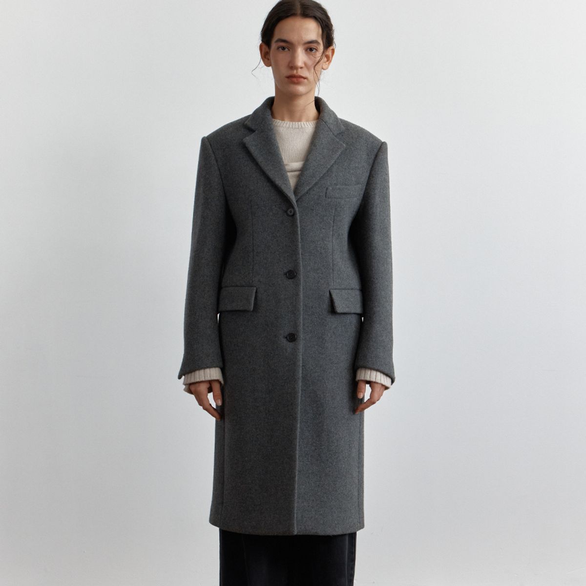 퍼블리카엑스(PUBLICKA X) ELIO LONG COAT GRAY