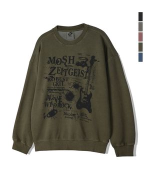 Wild MOSH 피그먼트 오버핏 맨투맨_5 COL