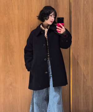 울 발마칸 하프코트 [NAVY] / WBE4L10526