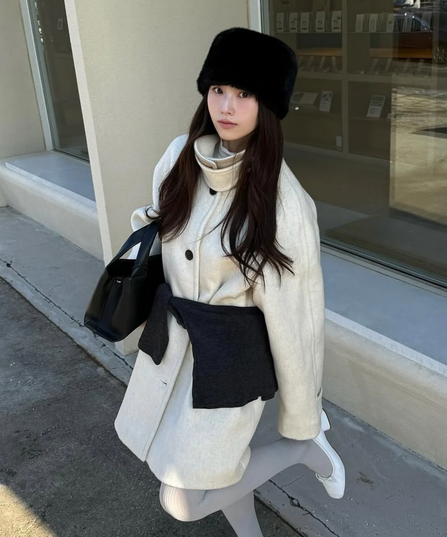 시어링 카라 무스탕 코트 [BEIGE] / WBE4L10525 source detail 39