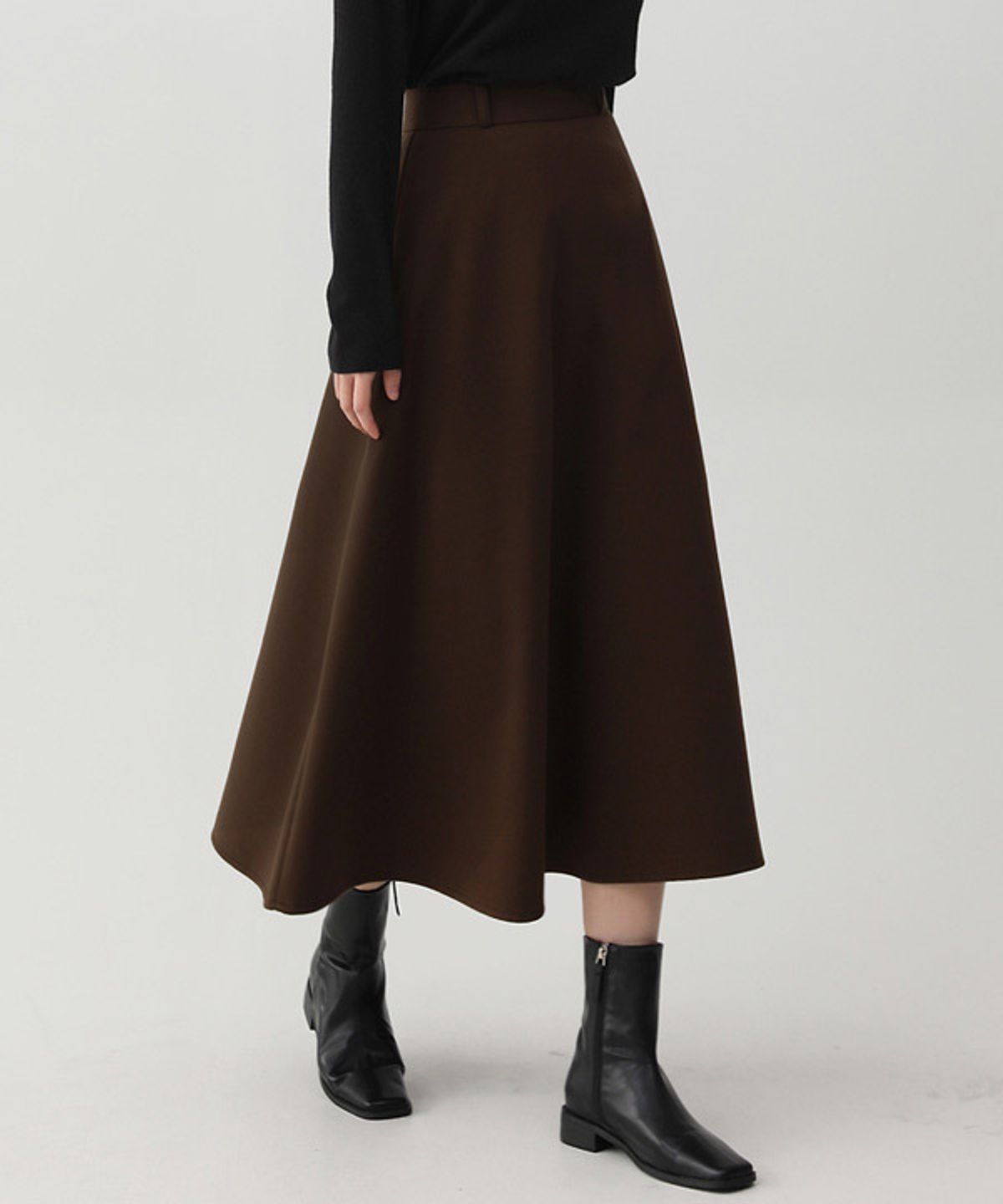 엘뮤즈(LMUSE) [150/160.ver] LONG SKIRT.004 -기모안감/2color/3size