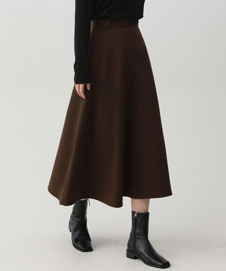 [150/160.ver] LONG SKIRT.004 -기모안감/2color/3size