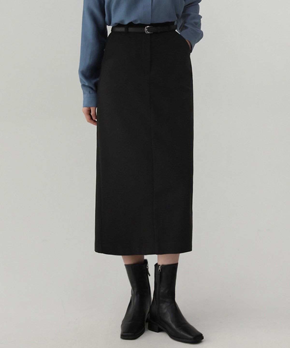 엘뮤즈(LMUSE) [150/160.ver] LONG SKIRT.003 -기모안감/2color/3size