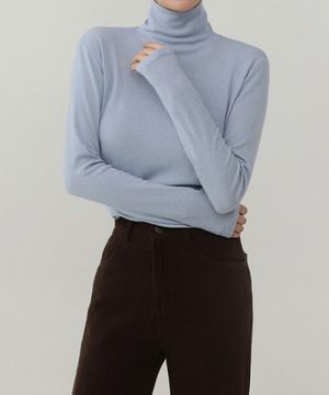 TURTLENECK T-SHIRT.001 -WoolTencel /5color