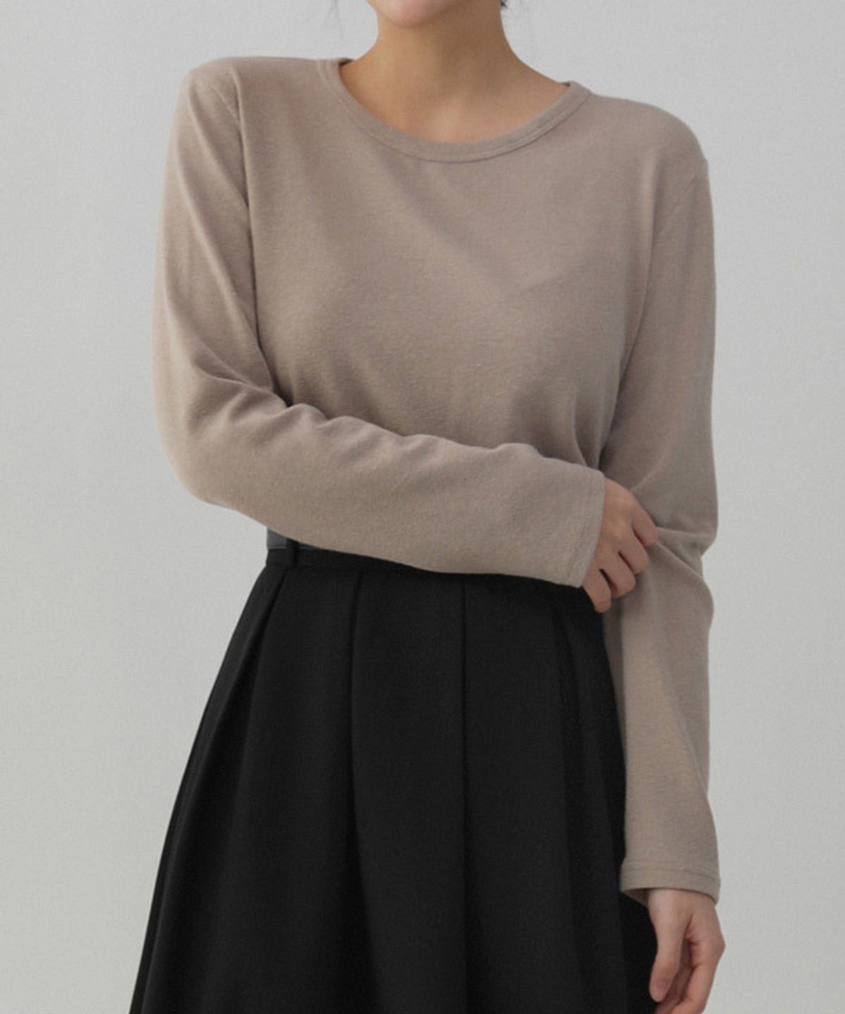 엘뮤즈(LMUSE) ROUND T-SHIRT.002 -Angora/4color