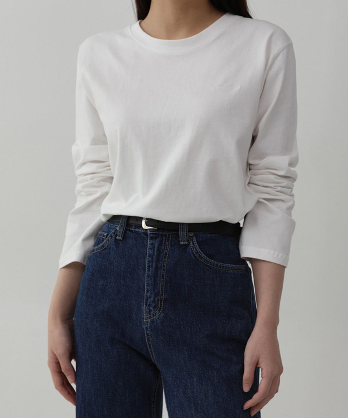 엘뮤즈(LMUSE) ROUND T-SHIRT.001 -Bio washing/3color