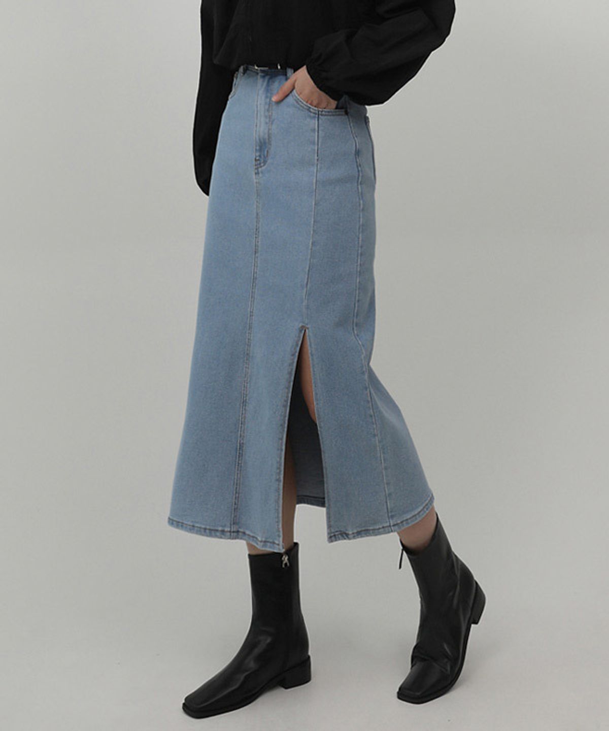 엘뮤즈(LMUSE) [150/160.ver] LONG SKIRT.002 -2color/3size