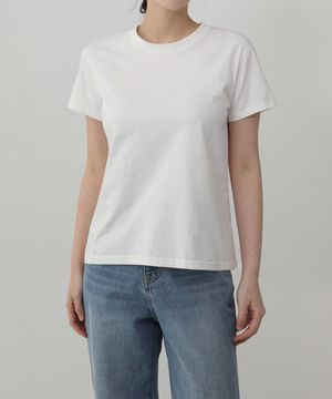 ROUND T-SHIRT.005 -Tumble Washing/Tenter/4color