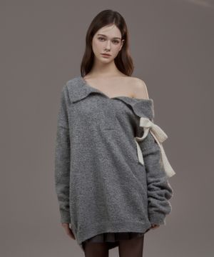 Betty Ribbon Knit - Grey