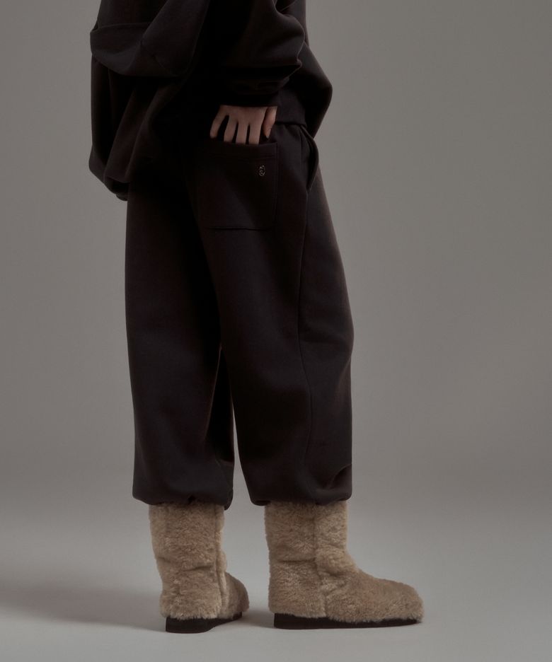Dew Folded Sweat Pants - Grey
