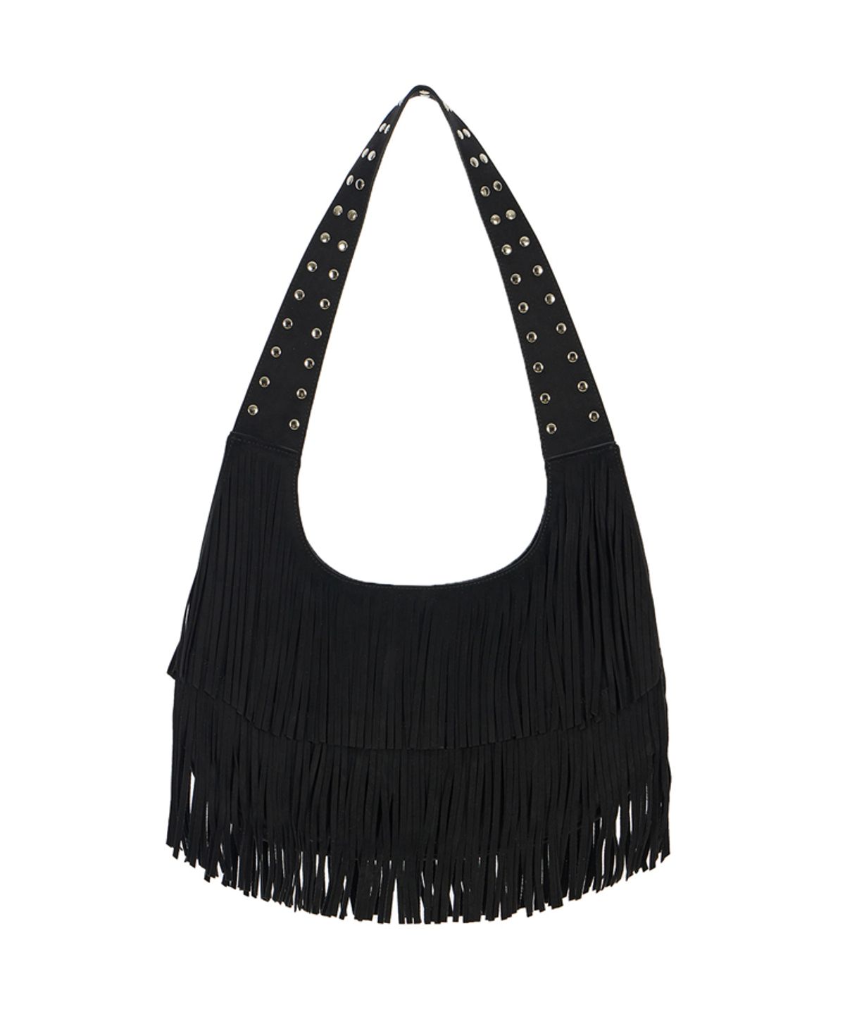 분트(VOONT) Dust Trail Fringe Bag (BLACK)