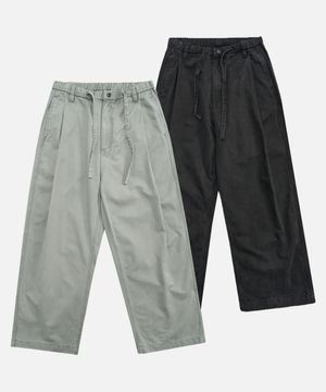 Wide Fit String Chino Pants_2color