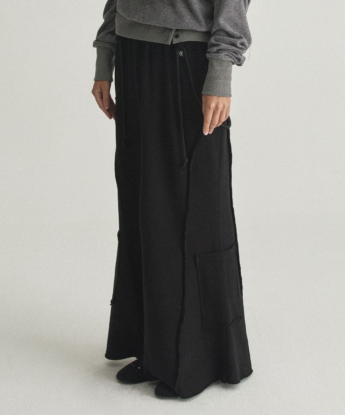 디어스토커(DEARSTALKER) BRIANNA CARGO MAXI SKIRT - BLACK