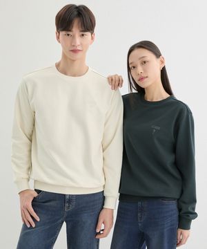 [ON] 4color 유니 무테 삼각 자수로고 맨투맨 NP3KE403