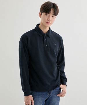 [ON] 2color 남성 PQ 쿠션지 카라 맨투맨 NP3KE406