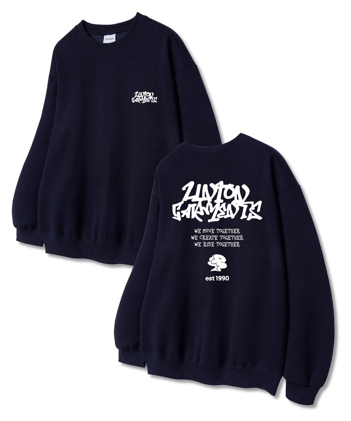 유니온가먼츠(UNION GARMENTS) 유니온무브 쭈리 맨투맨 티셔츠 네이비