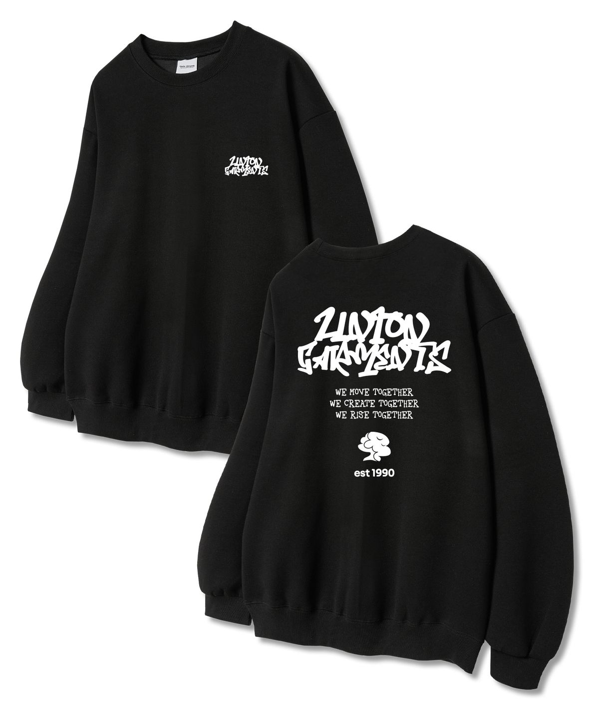 유니온가먼츠(UNION GARMENTS) 유니온무브 쭈리 맨투맨 티셔츠 블랙