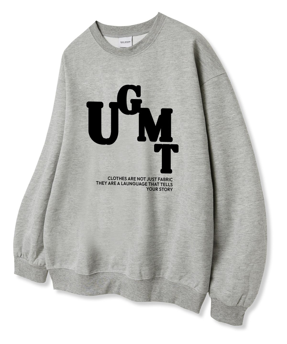 유니온가먼츠(UNION GARMENTS) UGMT원 쭈리 맨투맨 티셔츠 그레이