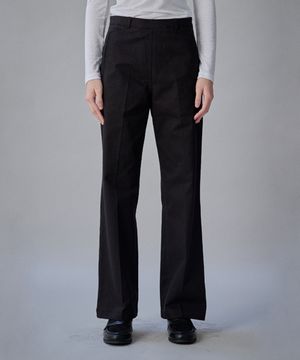 Coquet Structured Line Pants Midnight Black
