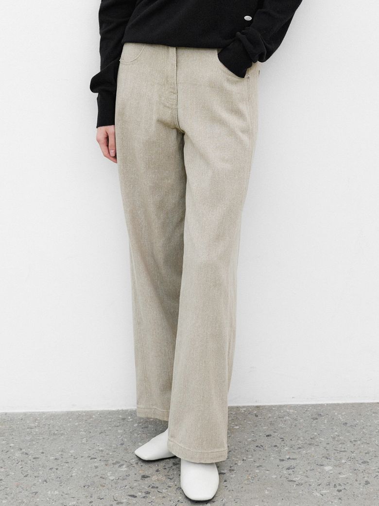 (PT-5731)ESSENTIAL PIGMENT WARM COTTON PANTS