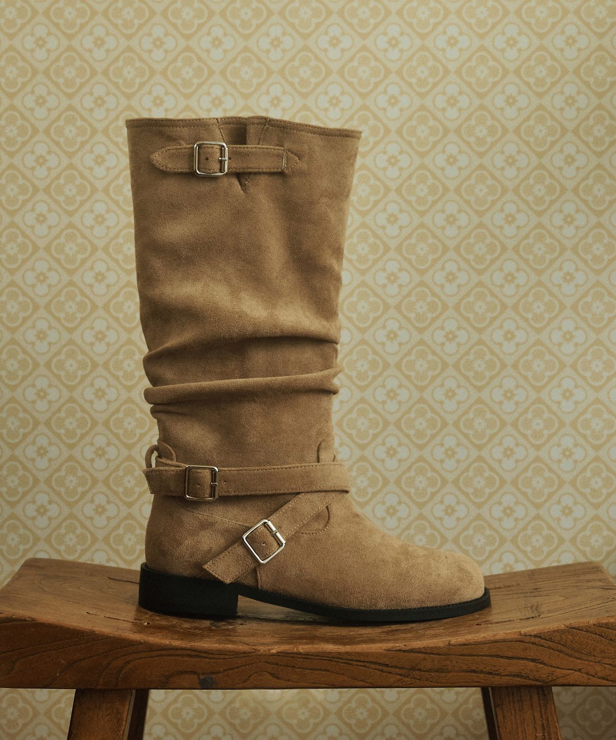 에이티티(ATT) Layer Buckle Mid Boots (att6020)