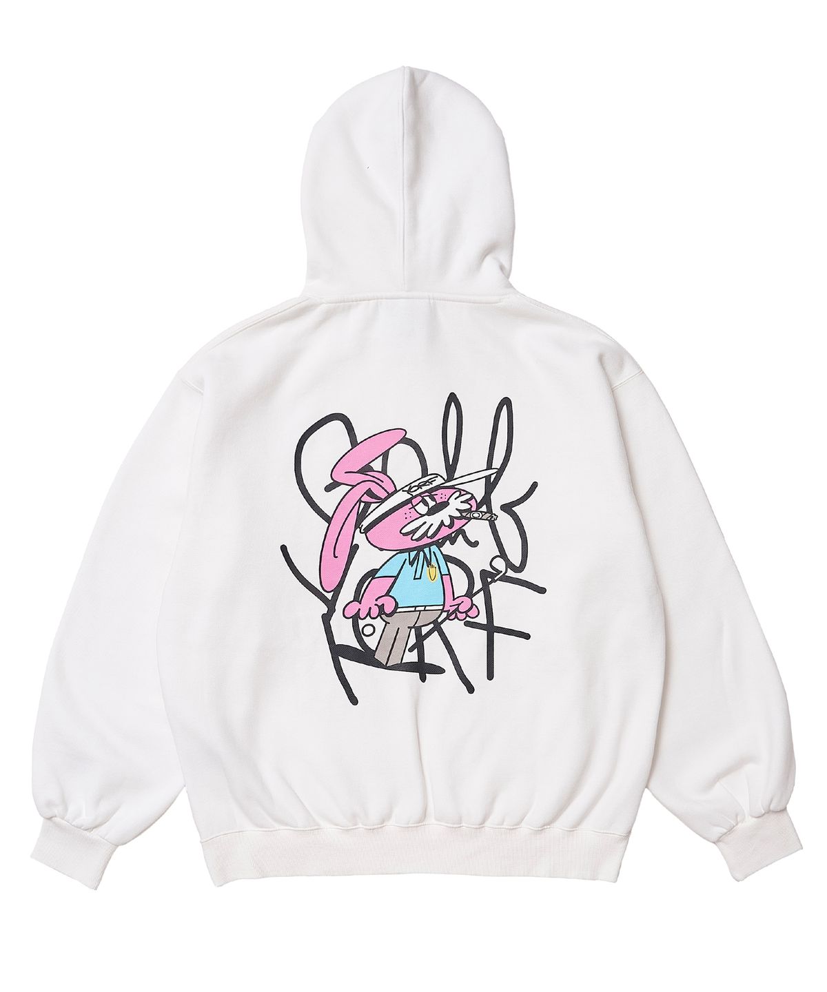 욜프(YORF) YORF HOODIE PIGMENT DYEING MASTER RABBIT WHITE 욜프 후드티 피그먼트 다잉 마스터 래빗 화이트