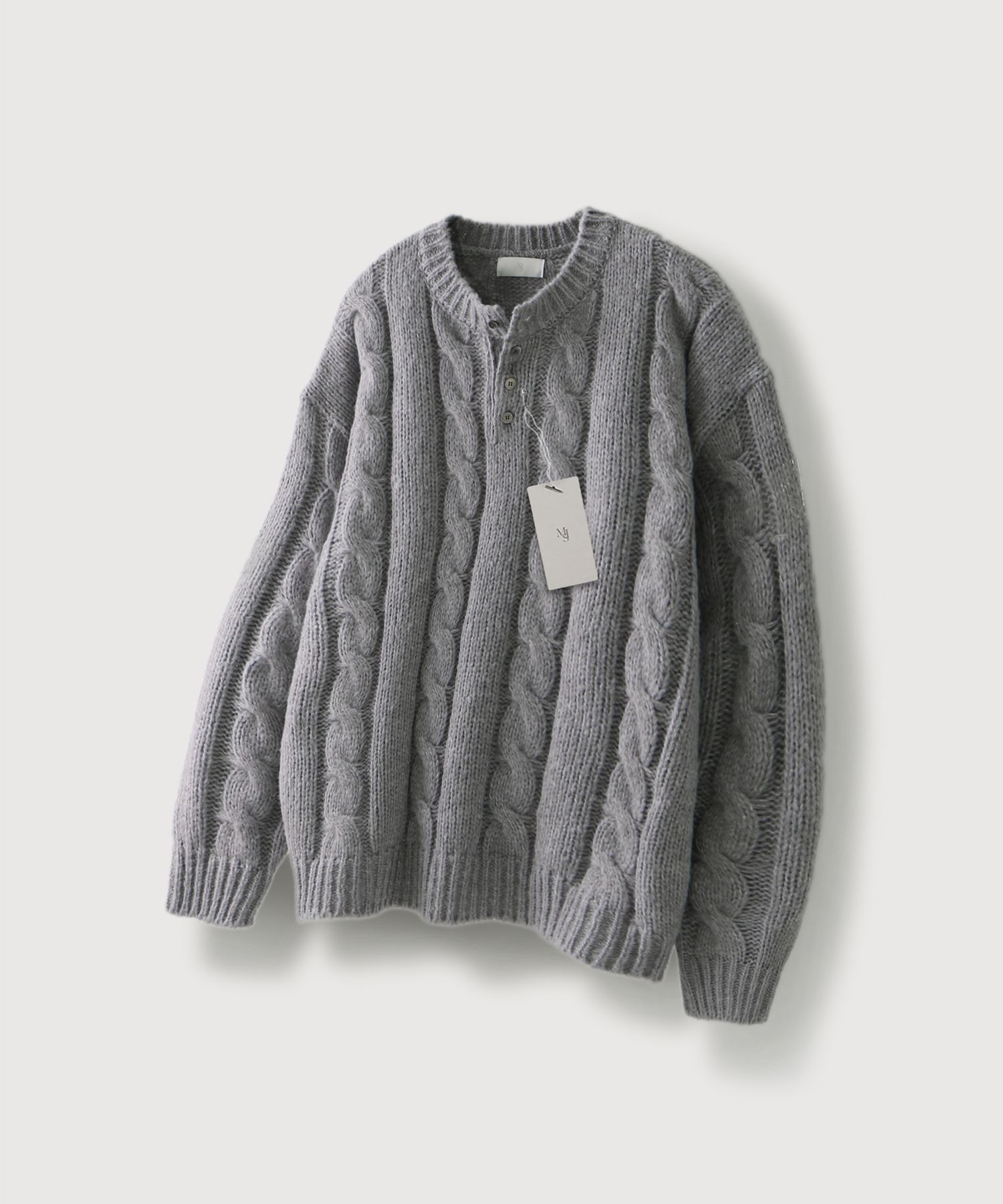 andmary ♡ Kiki cable loose knit ANDMARY】Kiki cable loose knit