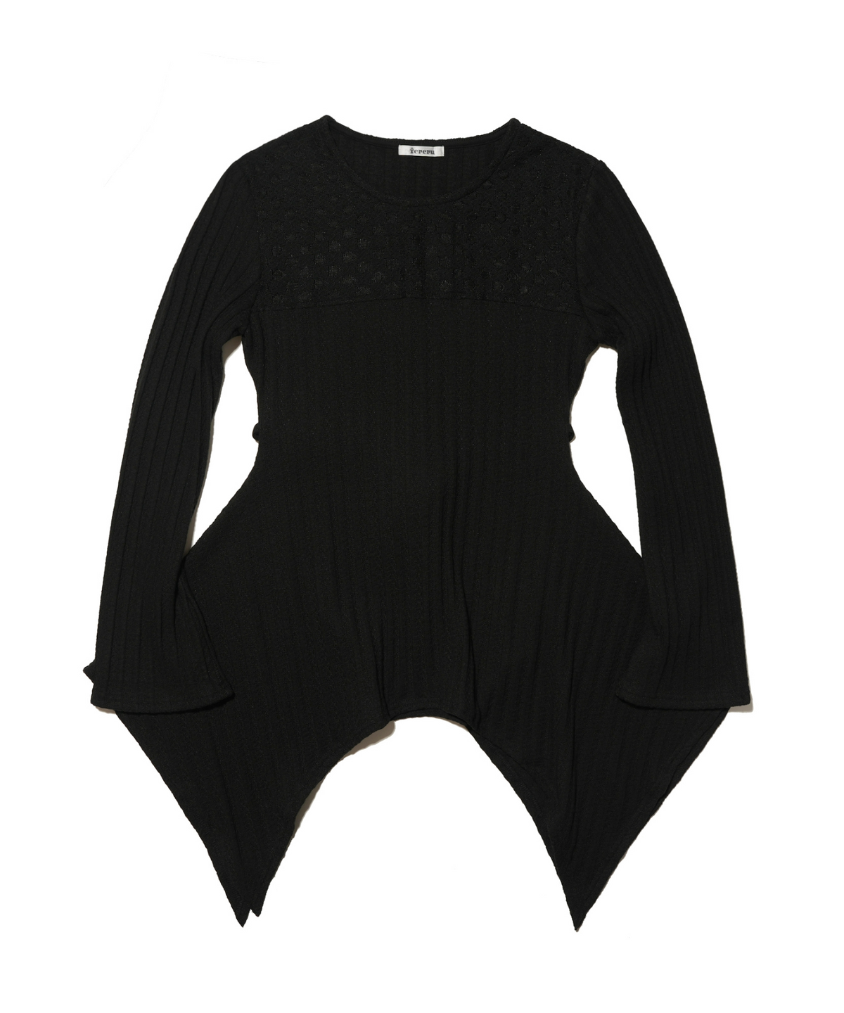 테레루(TERERU) Draping long sleeve Black