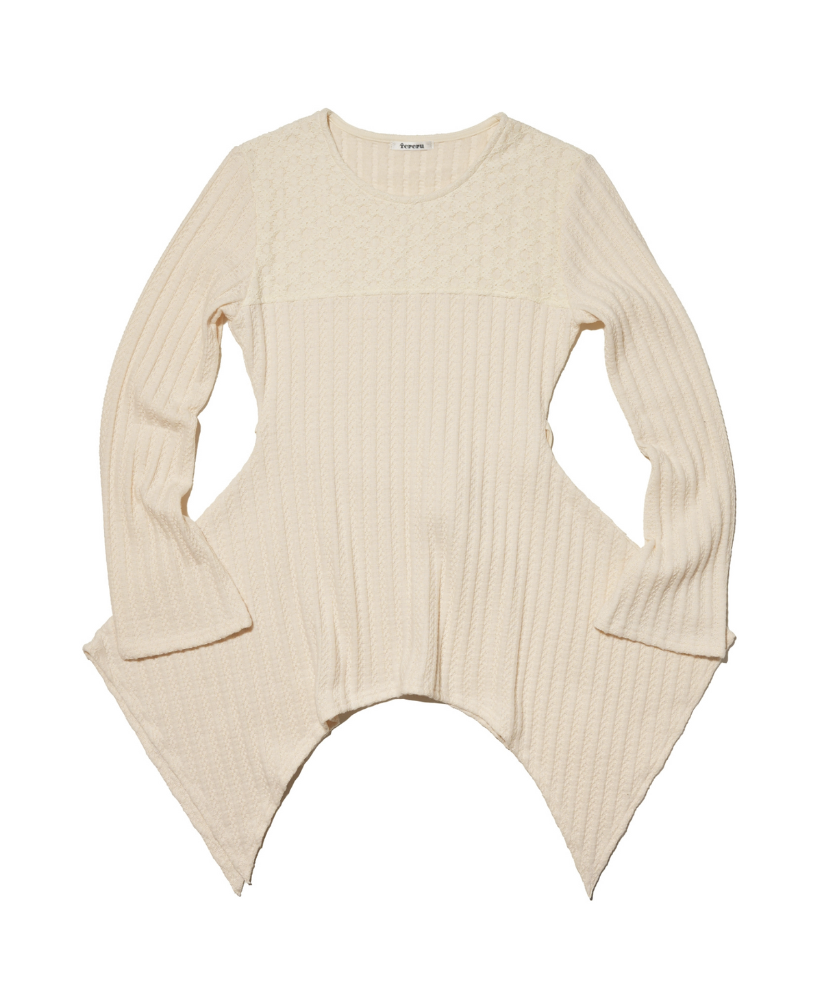 테레루(TERERU) Draping long sleeve Ivory