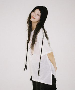 피어싱 하트 보넷 – 블랙