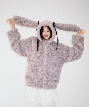 슬리피 버니 플리스 자켓 - 그레이