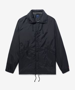 (U) 후디드 코치스 재킷 블랙 HOODED COACHES JACKET BLACK