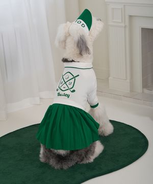 중형견 대형견 강아지 골프 원피스 그린