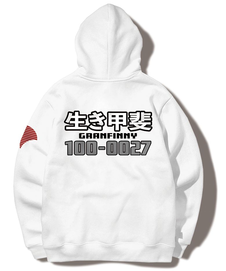 Tokyo_100-0027 후드 티셔츠- WHITE