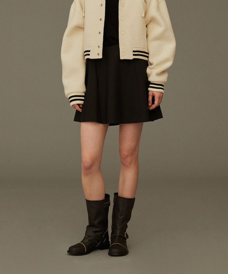 PLAIN SKIRT (BLACK)